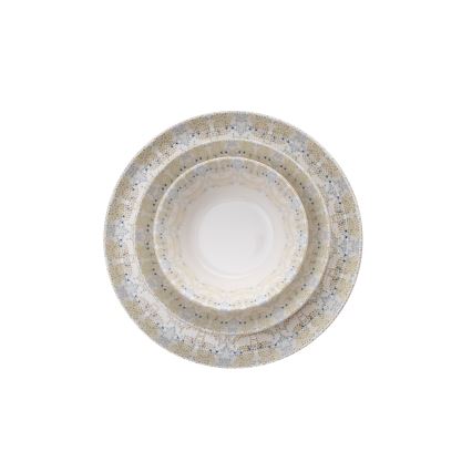 Juego de vajilla de 12 piezas multicolor/porcelana