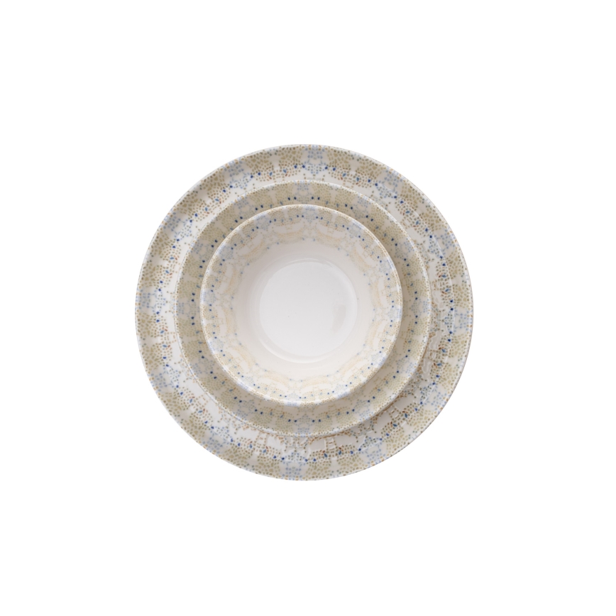 Juego de vajilla de 12 piezas multicolor/porcelana
