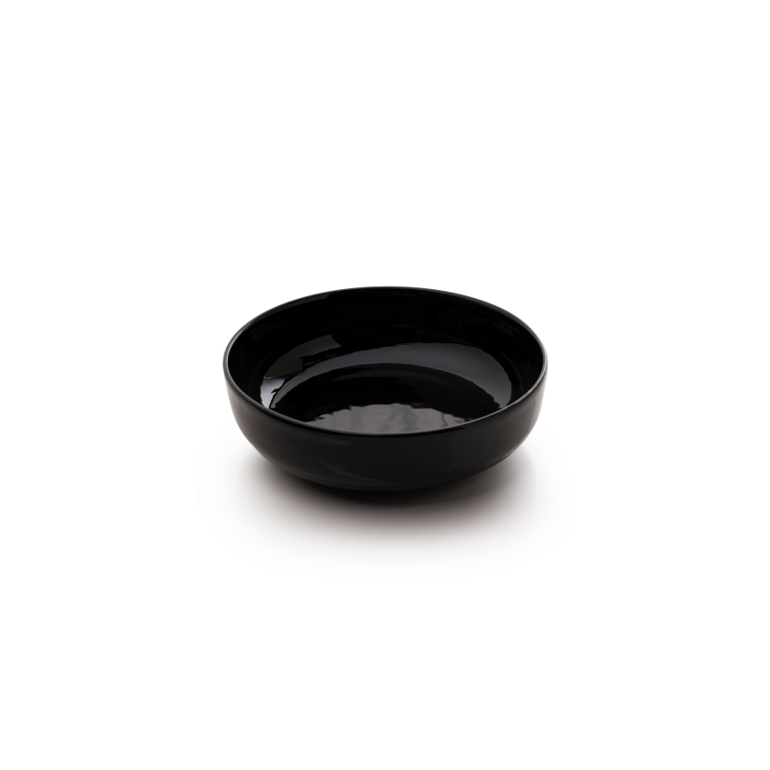 Juego de vajilla de 12 piezas negro/porcelana