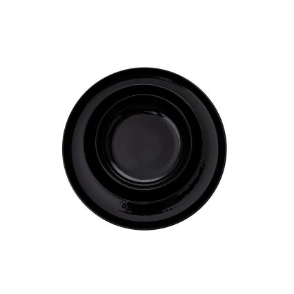Juego de vajilla de 12 piezas negro/porcelana