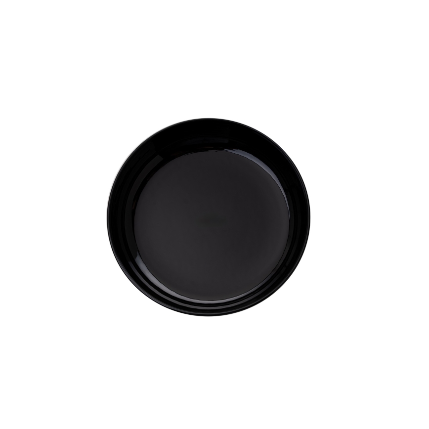 Juego de vajilla de 12 piezas negro/porcelana