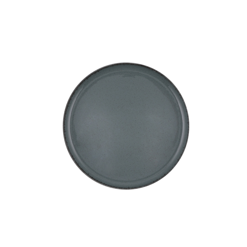 Juego de vajilla de 16 piezas, gris/porcelana