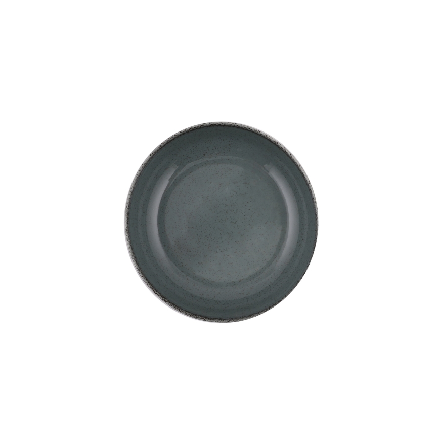 Juego de vajilla de 16 piezas, porcelana gris