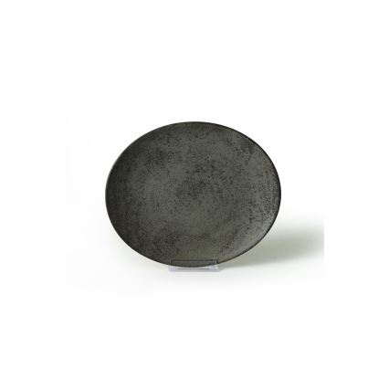 Juego de vajilla de 18 piezas antracita/verde, gres