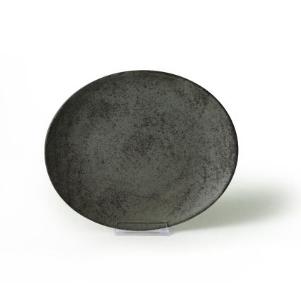 Juego de vajilla de 18 piezas antracita/verde, gres