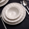 Juego de vajilla de 18 piezas, blanco/porcelana