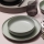 Juego de vajilla de 18 piezas en porcelana, color verde