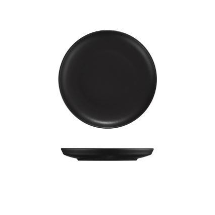 Juego de vajilla de 18 piezas, porcelana negra
