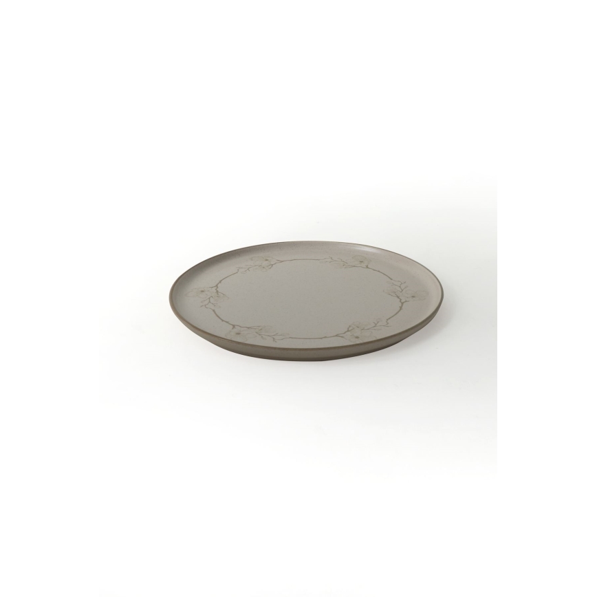 Juego de vajilla de 24 piezas beige/cerámica