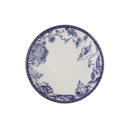 Juego de vajilla de 24 piezas blanca/azul/porcelana