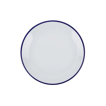Juego de vajilla de 24 piezas blanco/azul/porcelana