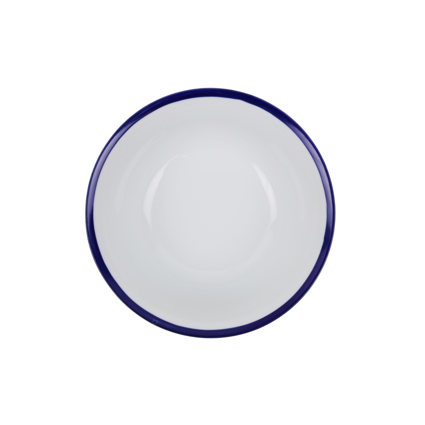 Juego de vajilla de 24 piezas blanco/azul/porcelana