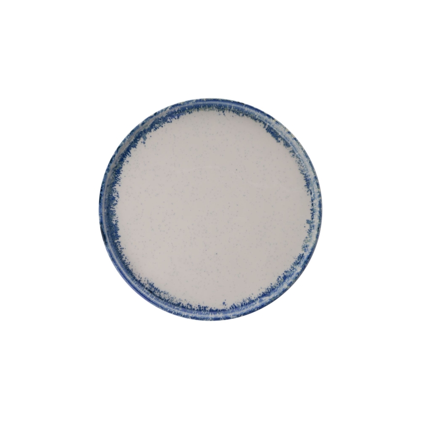 Juego de vajilla de 24 piezas blanco/azul/porcelana
