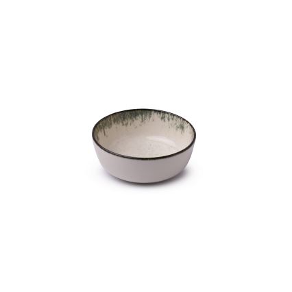 Juego de vajilla de 24 piezas blanco/marrón/porcelana