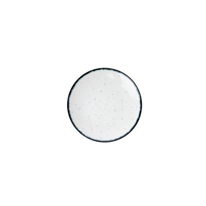 Juego de vajilla de 24 piezas blanco/negro/porcelana