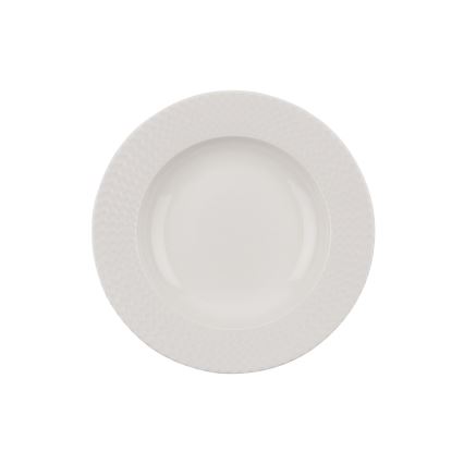 Juego de vajilla de 24 piezas blanco/porcelana