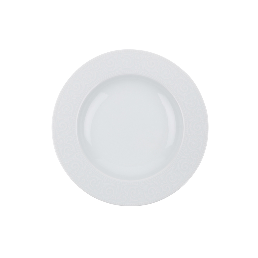 Juego de vajilla de 24 piezas blanco/porcelana