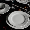 Juego de vajilla de 24 piezas, blanco/porcelana