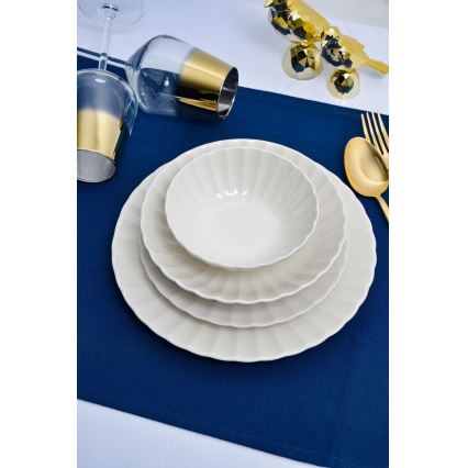 Juego de vajilla de 24 piezas, blanco/porcelana