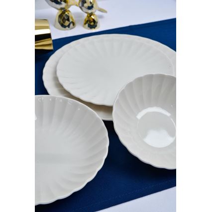 Juego de vajilla de 24 piezas, blanco/porcelana