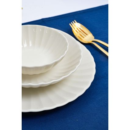 Juego de vajilla de 24 piezas, blanco/porcelana