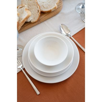Juego de vajilla de 24 piezas blanco/porcelana