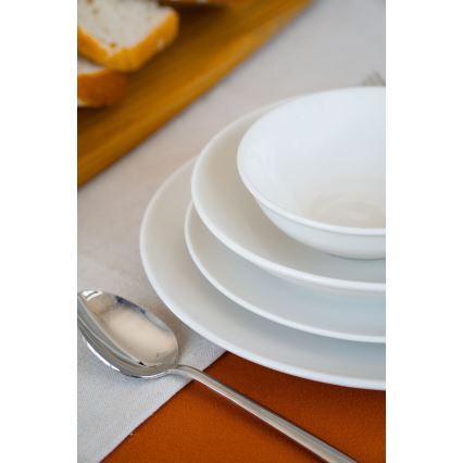 Juego de vajilla de 24 piezas blanco/porcelana