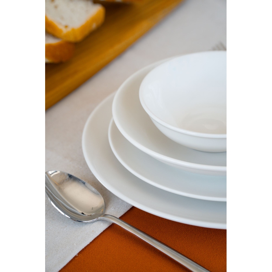 Juego de vajilla de 24 piezas blanco/porcelana