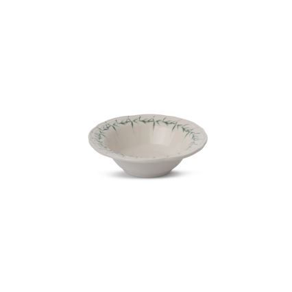 Juego de vajilla de 24 piezas blanco/verde/porcelana