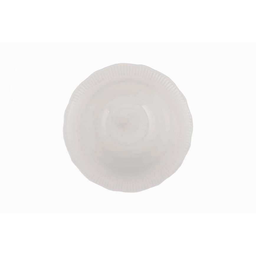 Juego de vajilla de 24 piezas en porcelana blanca