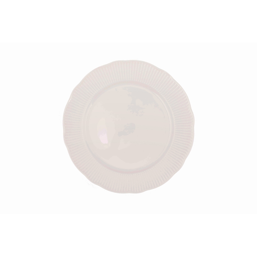 Juego de vajilla de 24 piezas en porcelana blanca