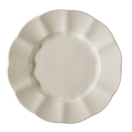 Juego de vajilla de 24 piezas en porcelana blanca