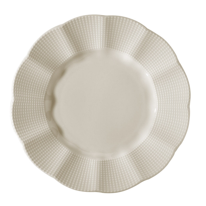 Juego de vajilla de 24 piezas en porcelana blanca