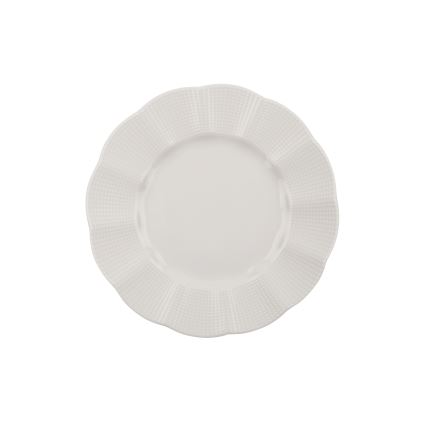Juego de vajilla de 24 piezas en porcelana blanca