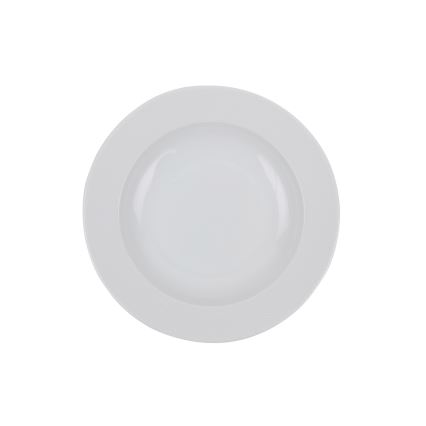 Juego de vajilla de 24 piezas en porcelana blanca