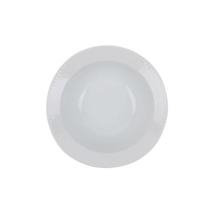 Juego de vajilla de 24 piezas en porcelana blanca