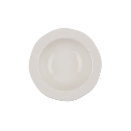 Juego de vajilla de 24 piezas en porcelana, color crema
