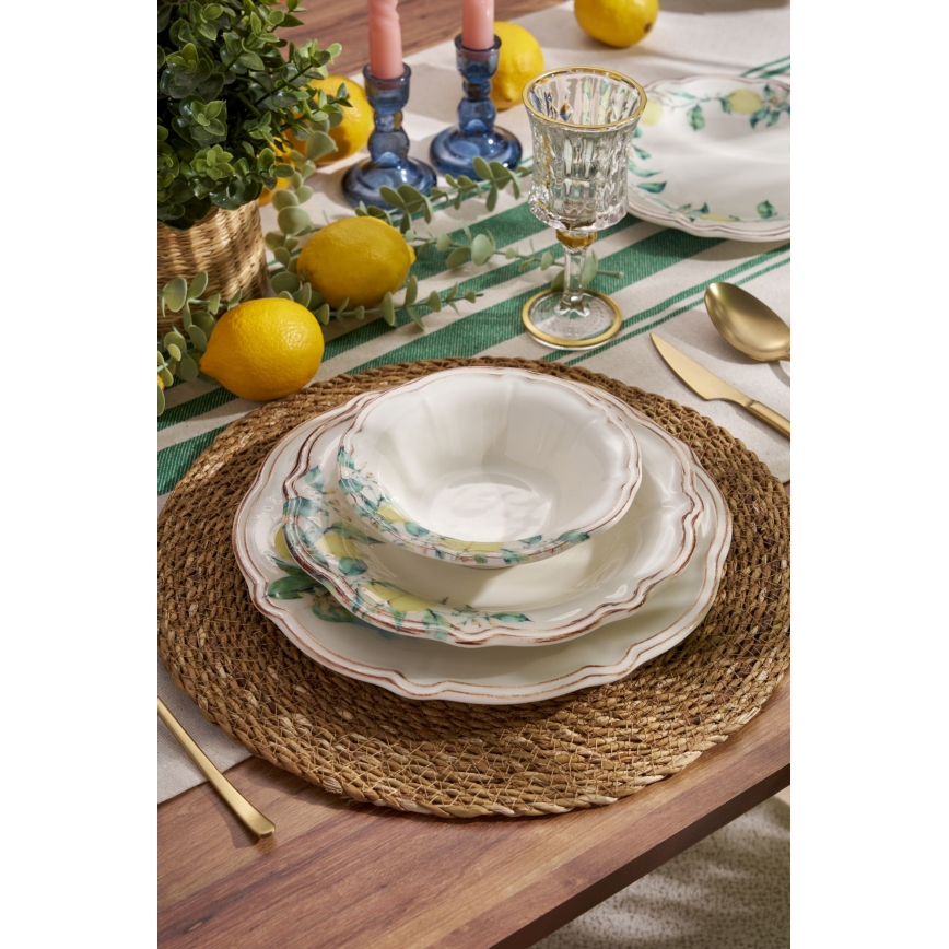 Juego de vajilla de 24 piezas multicolor/porcelana