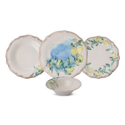 Juego de vajilla de 24 piezas multicolor/porcelana