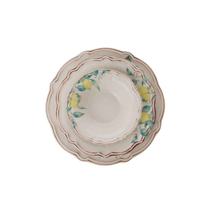 Juego de vajilla de 24 piezas multicolor/porcelana