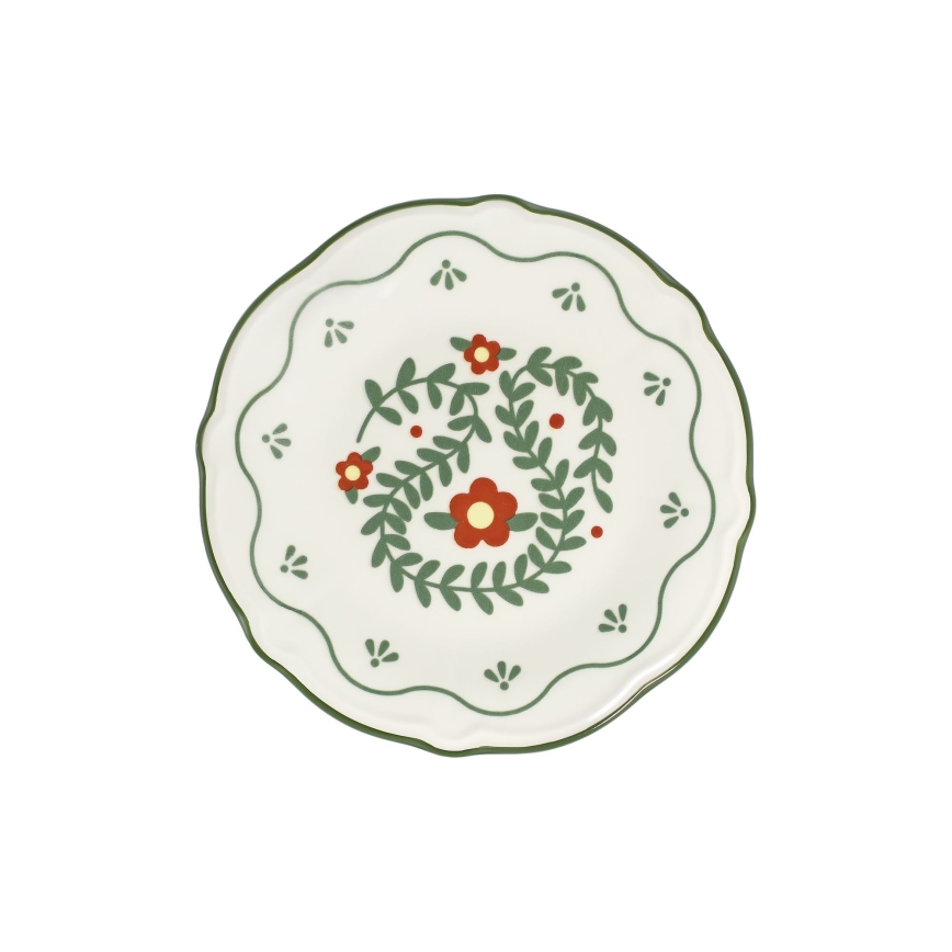 Juego de vajilla de 24 piezas, multicolor/porcelana