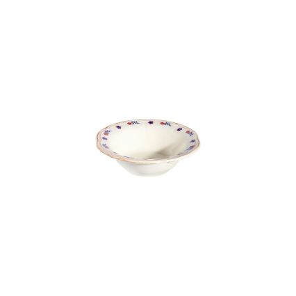 Juego de vajilla de 24 piezas, porcelana, blanco/azul/rojo