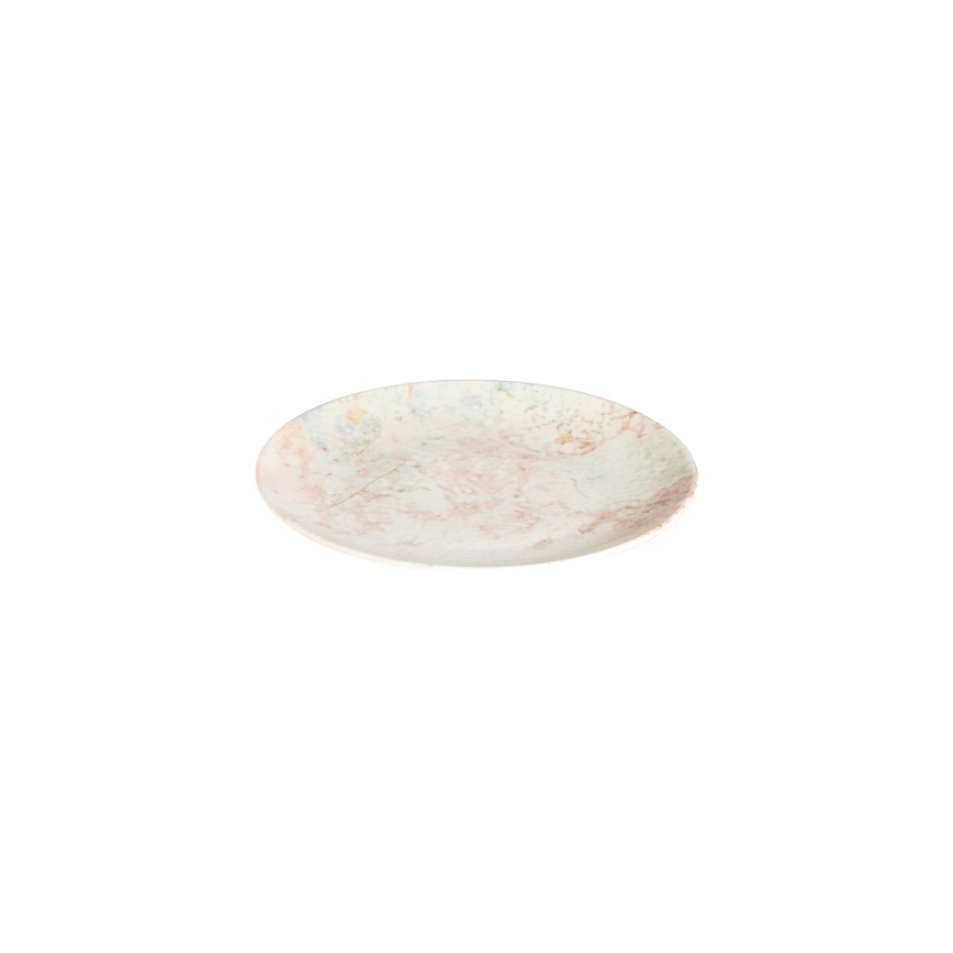 Juego de vajilla de 24 piezas rosa/beige/porcelana