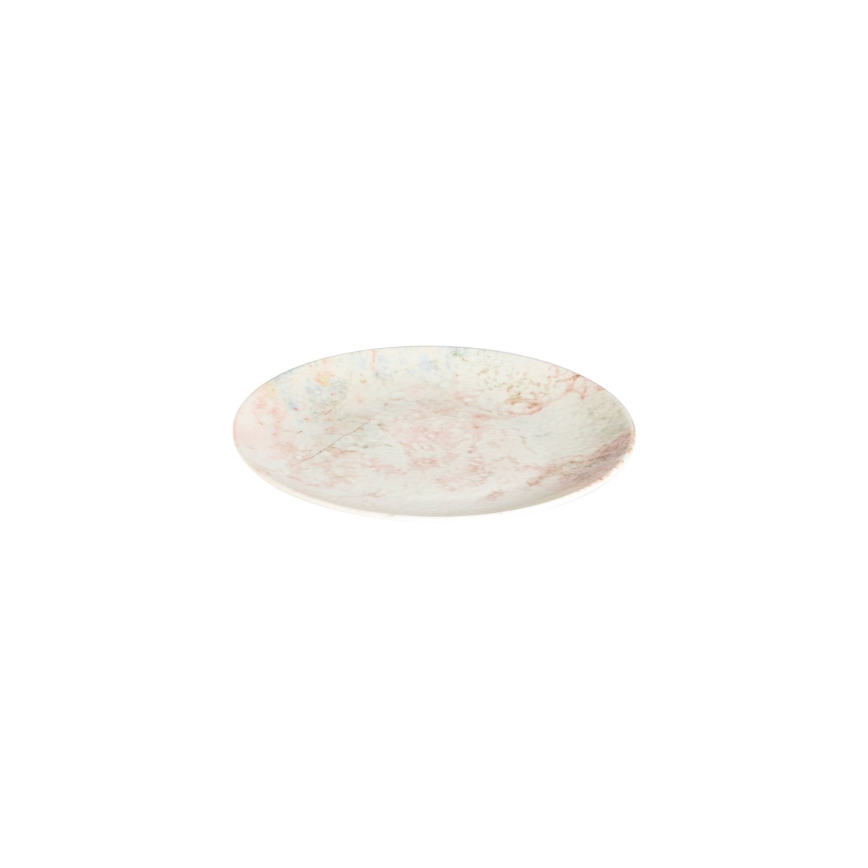 Juego de vajilla de 24 piezas rosa/beige/porcelana