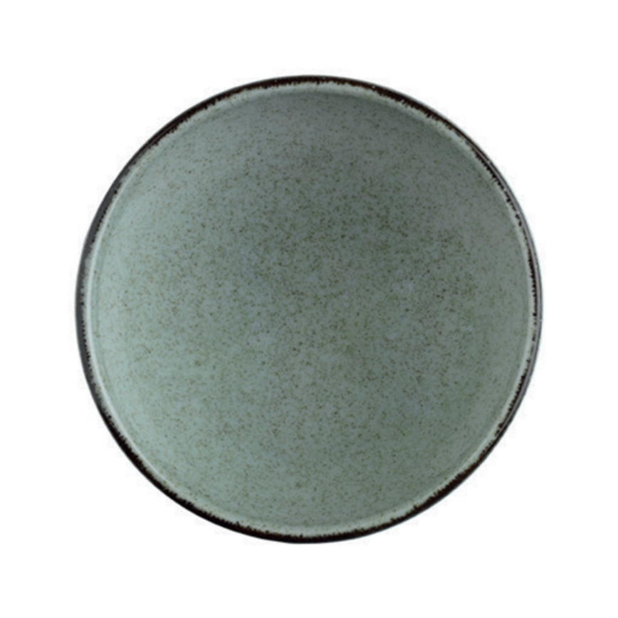 Juego de vajilla de 24 piezas, verde/porcelana