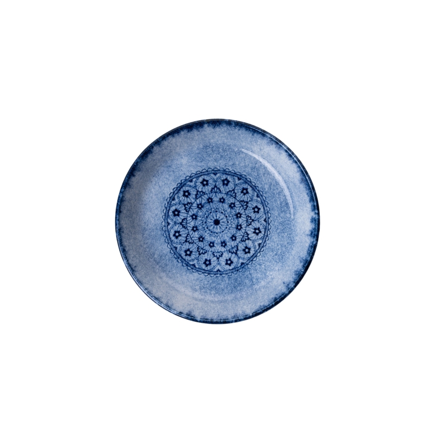 Juego de vajilla de 27 piezas, azul/porcelana