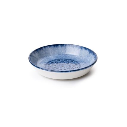 Juego de vajilla de 27 piezas, azul/porcelana