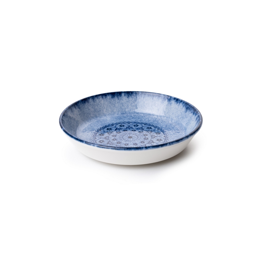 Juego de vajilla de 27 piezas, azul/porcelana