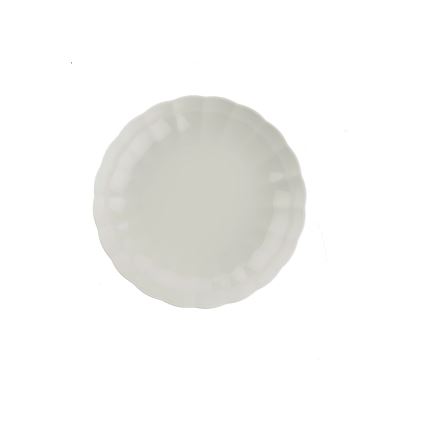 Juego de vajilla de 27 piezas blanca/porcelana
