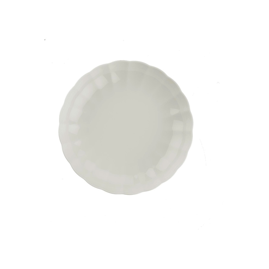 Juego de vajilla de 27 piezas blanca/porcelana